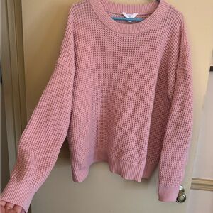 Time and Tru Soft Pink Crew Neck Sweater